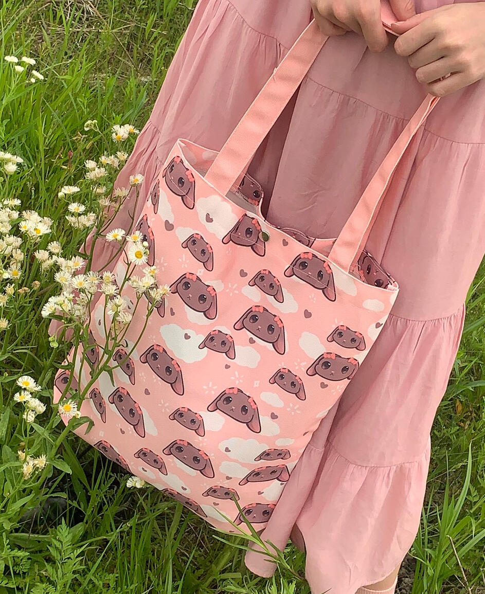 cinnabun tote bag